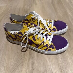 LSU Louisiana State University Tigers Canvas Shoes Sneaker Men‎ Size 13
